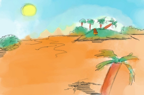Cartoon: banana issue part1 (medium) by sal tagged cartoon