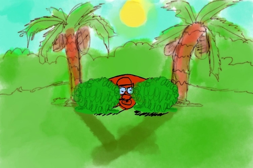 Cartoon: banana issue part1 (medium) by sal tagged cartoon