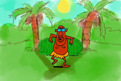 Cartoon: banana issue part1 (medium) by sal tagged cartoon