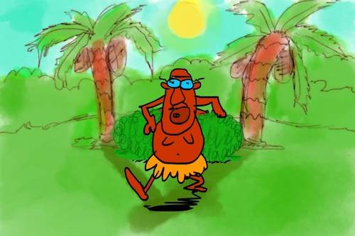 Cartoon: banana issue part1 (medium) by sal tagged cartoon