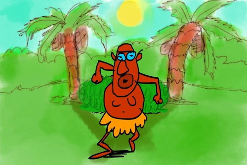 Cartoon: banana issue part1 (medium) by sal tagged cartoon