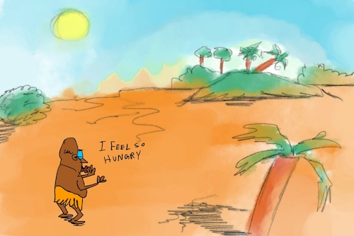 Cartoon: banana issue part1 (medium) by sal tagged cartoon