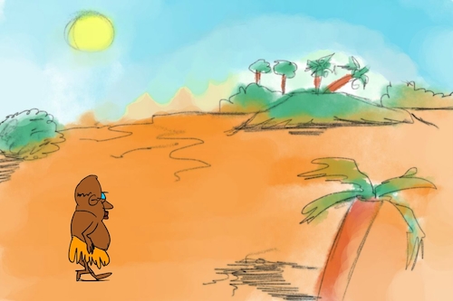 Cartoon: banana issue part1 (medium) by sal tagged cartoon