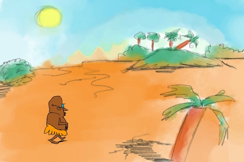 Cartoon: banana issue part1 (medium) by sal tagged cartoon