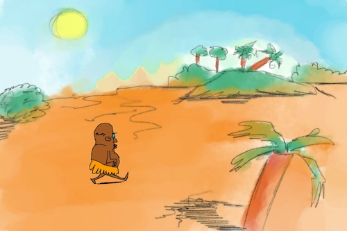 Cartoon: banana issue part1 (medium) by sal tagged cartoon