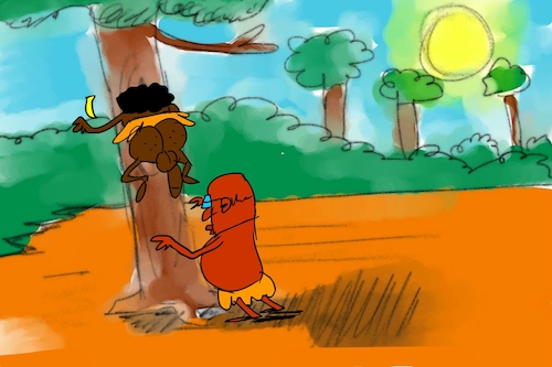 Cartoon: banana issue part2 (medium) by sal tagged cartoon