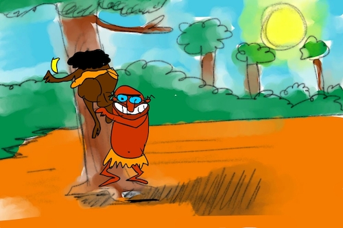 Cartoon: banana issue part2 (medium) by sal tagged cartoon