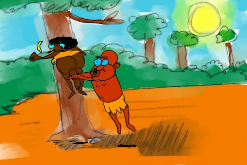 Cartoon: banana issue part2 (medium) by sal tagged cartoon