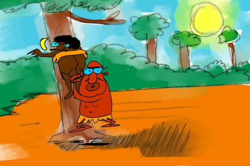 Cartoon: banana issue part2 (medium) by sal tagged cartoon