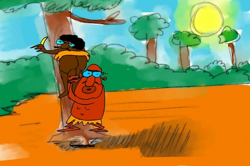 Cartoon: banana issue part2 (medium) by sal tagged cartoon