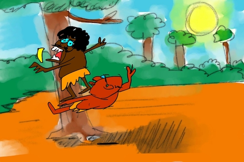 Cartoon: banana issue part2 (medium) by sal tagged cartoon