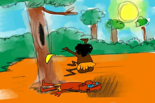 Cartoon: banana issue part2 (medium) by sal tagged cartoon
