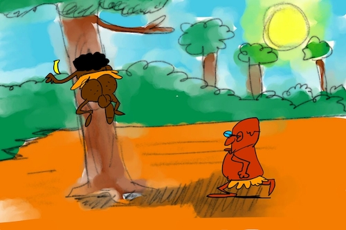 Cartoon: banana issue part2 (medium) by sal tagged cartoon