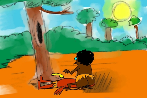 Cartoon: banana issue part2 (medium) by sal tagged cartoon