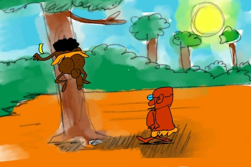 Cartoon: banana issue part2 (medium) by sal tagged cartoon