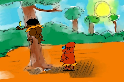 Cartoon: banana issue part2 (medium) by sal tagged cartoon