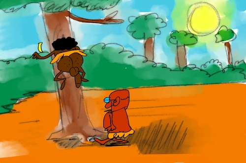 Cartoon: banana issue part2 (medium) by sal tagged cartoon