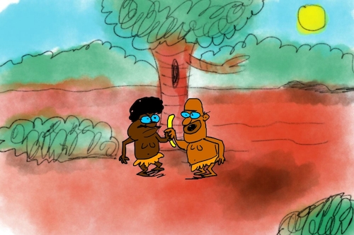 Cartoon: banana issue part3 (medium) by sal tagged cartoon