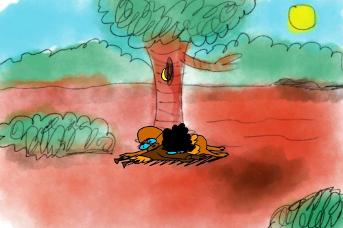 Cartoon: banana issue part3 (medium) by sal tagged cartoon