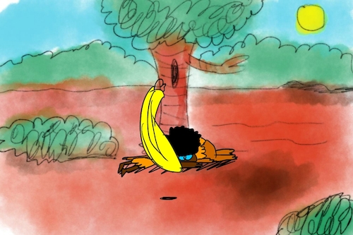 Cartoon: banana issue part3 (medium) by sal tagged cartoon,sal