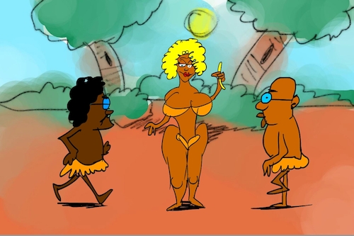 Cartoon: banana issue part4 (medium) by sal tagged cartoon