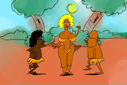 Cartoon: banana issue part4 (medium) by sal tagged cartoon
