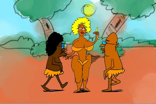 Cartoon: banana issue part4 (medium) by sal tagged cartoon