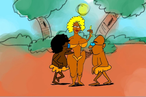 Cartoon: banana issue part4 (medium) by sal tagged cartoon