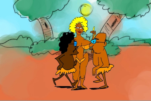 Cartoon: banana issue part4 (medium) by sal tagged cartoon