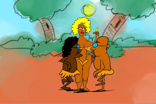 Cartoon: banana issue part4 (medium) by sal tagged cartoon