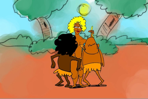 Cartoon: banana issue part4 (medium) by sal tagged cartoon