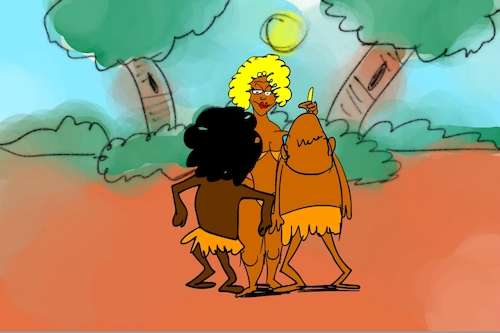 Cartoon: banana issue part4 (medium) by sal tagged cartoon