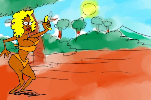 Cartoon: banana issue part4 (medium) by sal tagged cartoon