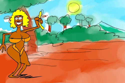 Cartoon: banana issue part4 (medium) by sal tagged cartoon
