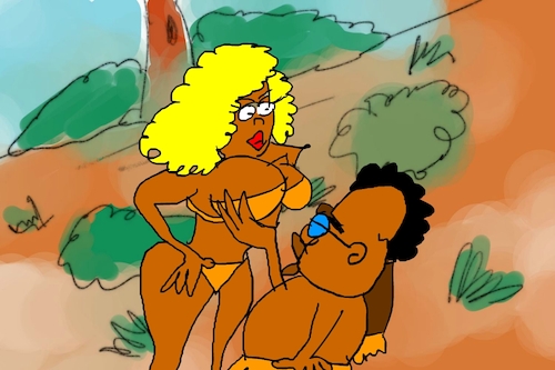 Cartoon: banana issue part5 (medium) by sal tagged cartoon