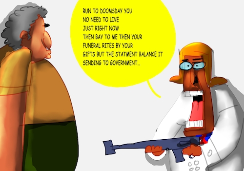 Cartoon: DR SMILE FARTOV 2 (medium) by sal tagged cartoon