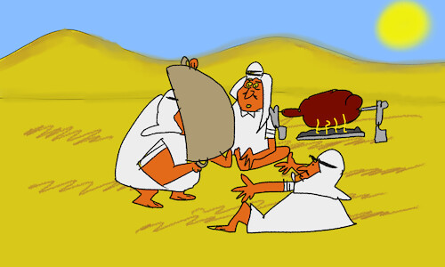 Cartoon: good morning sirs Arabs p1 (medium) by sal tagged cartoon,story,good,morning,sirs,arabs