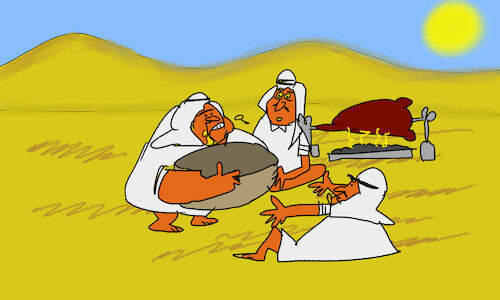 Cartoon: good morning sirs Arabs p1 (medium) by sal tagged cartoon,story,good,morning,sirs,arabs