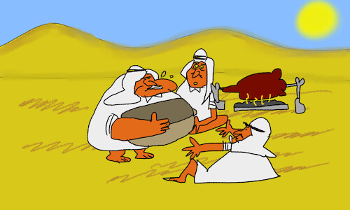 Cartoon: good morning sirs Arabs p1 (medium) by sal tagged cartoon,story,good,morning,sirs,arabs