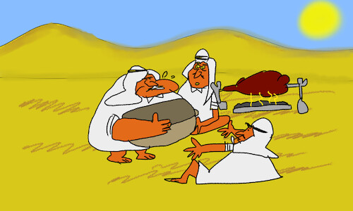 Cartoon: good morning sirs Arabs p1 (medium) by sal tagged cartoon,story,good,morning,sirs,arabs