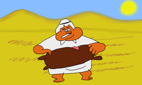 Cartoon: good morning sirs Arabs p1 (medium) by sal tagged cartoon,story,good,morning,sirs,arabs