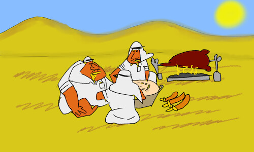 Cartoon: good morning sirs Arabs p1 (medium) by sal tagged cartoon,story,good,morning,sirs,arabs