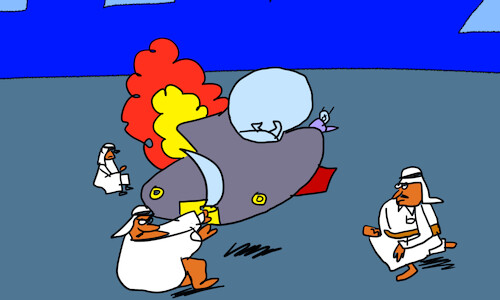 Cartoon: good morning sirs arabs p4 (medium) by sal tagged cartoon,story,good,morning,sirs,arabs