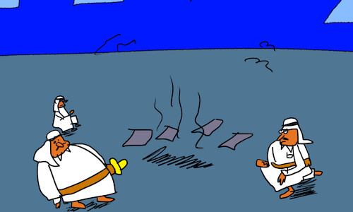 Cartoon: good morning sirs arabs p4 (medium) by sal tagged cartoon,story,good,morning,sirs,arabs