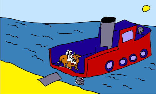 Cartoon: good morning sirs arabs part3 (medium) by sal tagged cartoon,story,good,morning,sirs,arabs