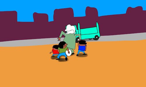 Cartoon: lamb stuffed with pasta p1 (medium) by sal tagged cartoon