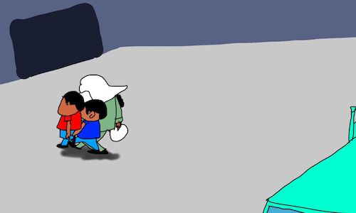 Cartoon: lamb stuffed with pasta p1 (medium) by sal tagged cartoon