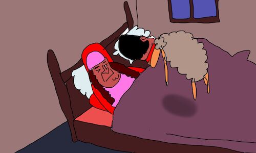 Cartoon: lamb stuffed with pasta p2 (medium) by sal tagged cartoon