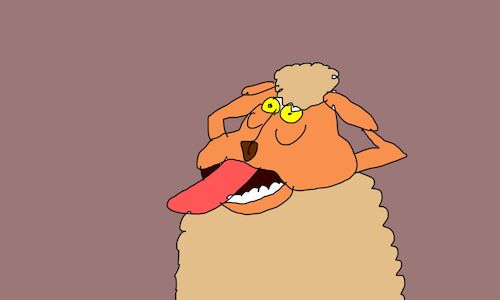 Cartoon: lamb stuffed with pasta p2 (medium) by sal tagged cartoon