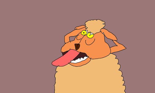 Cartoon: lamb stuffed with pasta p2 (medium) by sal tagged cartoon